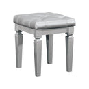 Allura Vanity Stool in Silver 1916-14