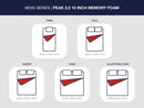 Peak 2.0 10 Memory Foam Mattress