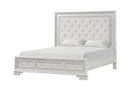 Stella Mia 4 Pc 5 Pc Queen Bedroom Set White & White