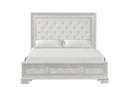 Stella Mia 4 Pc 5 Pc Queen Bedroom Set White & White