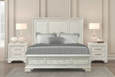 Stella Mia 4 Pc 5 Pc Queen Bedroom Set White & White