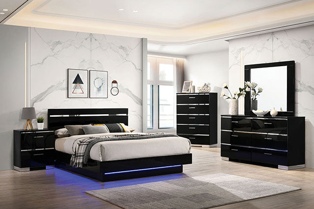 Erlach Queen Bedroom Set Chrome