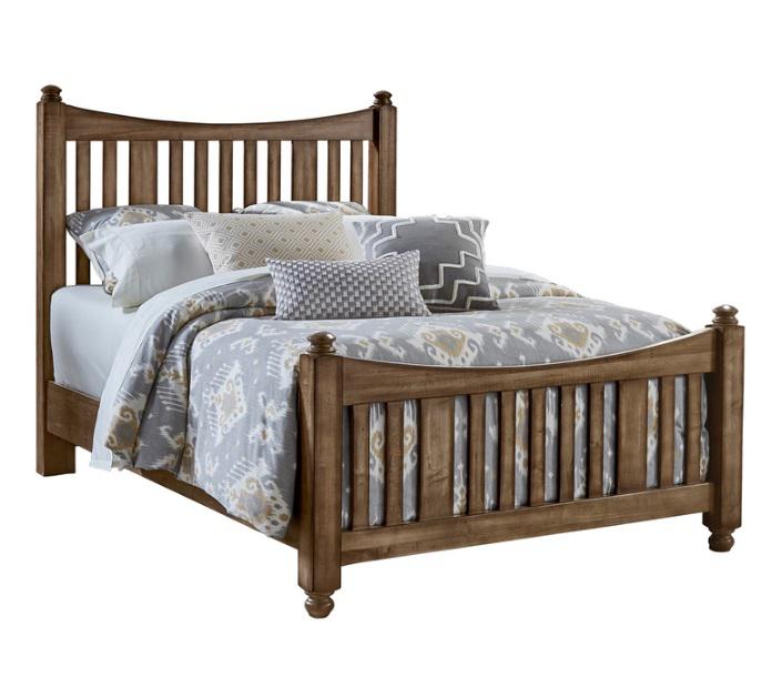 Vaughan-Bassett Maple Road King Slat Poster Bed  in Maple Syrup image